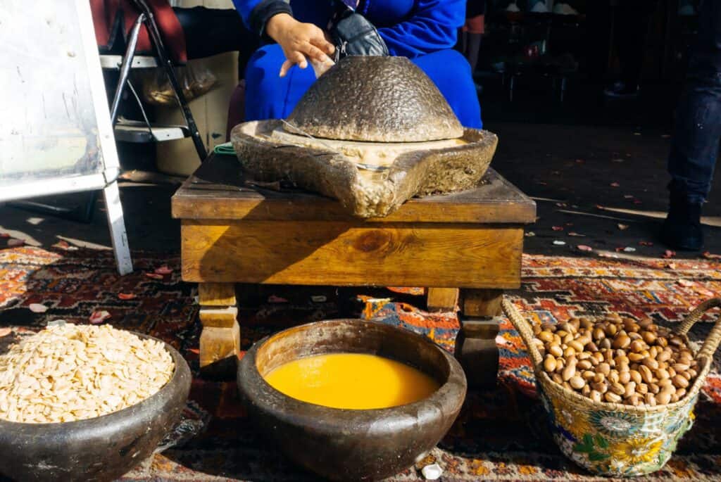 production huile argan