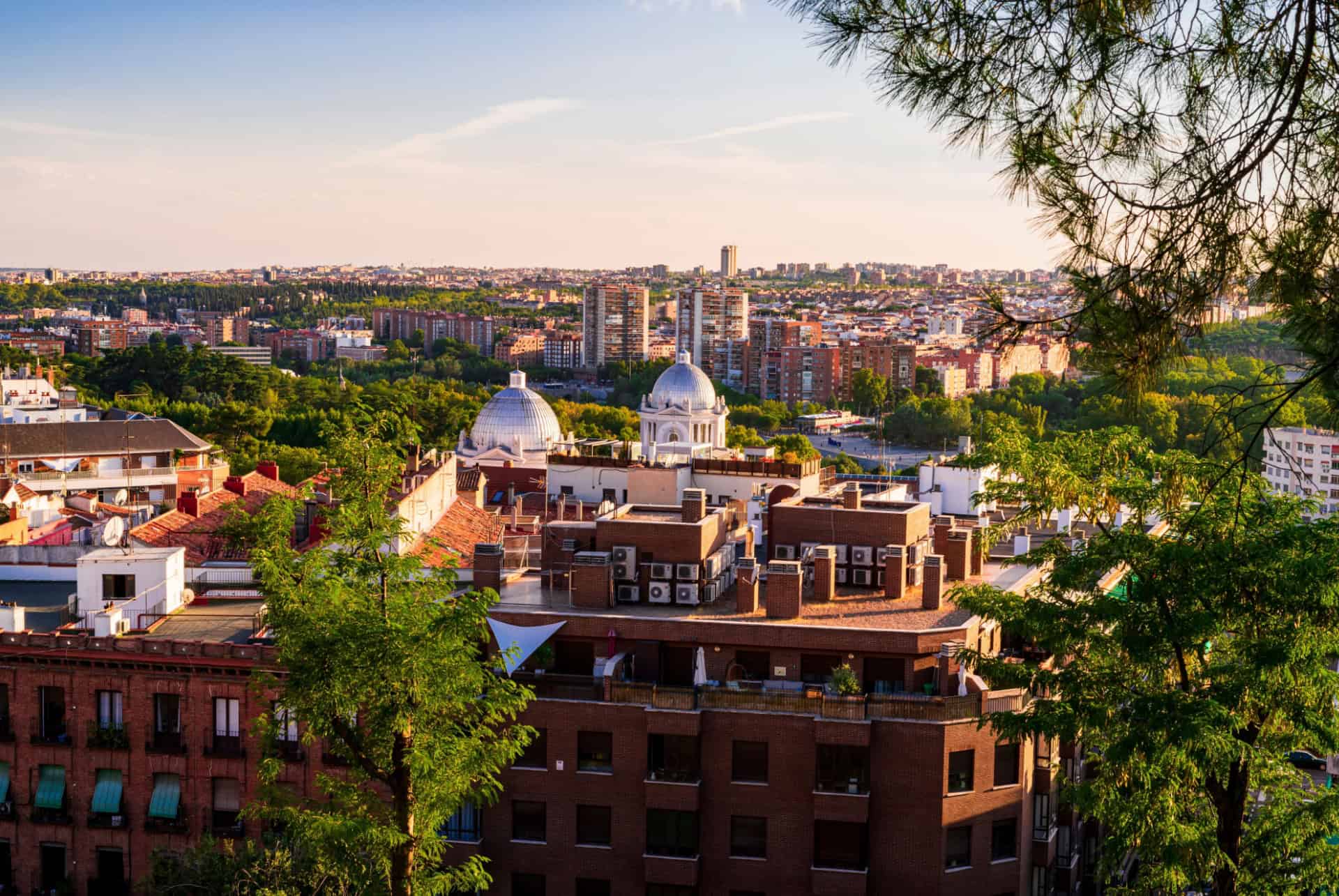 vue sur la madrid depuis le parque del oeste