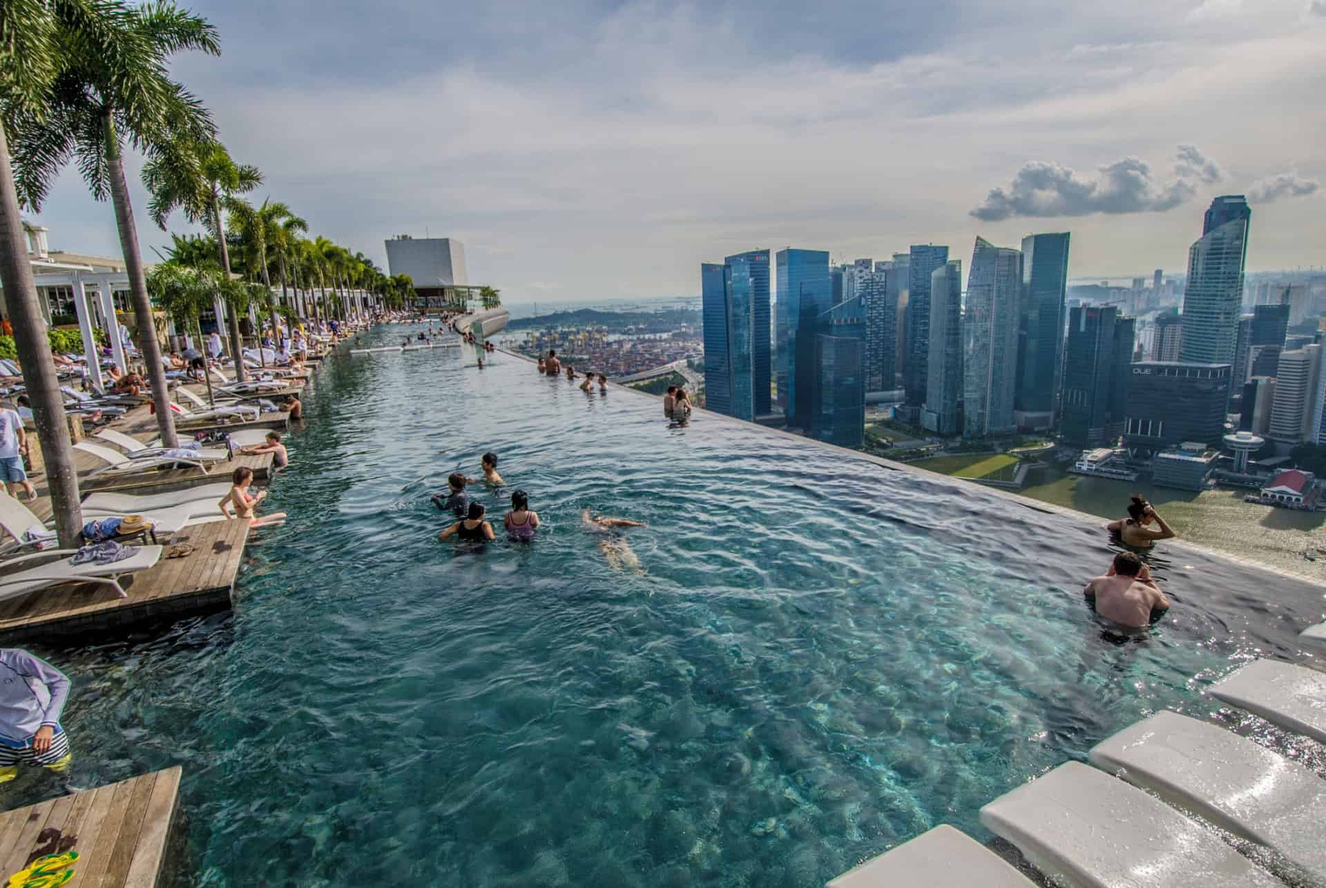 marina bay sands piscine