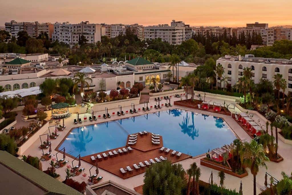 fes marriott hotel jnan palace piscine