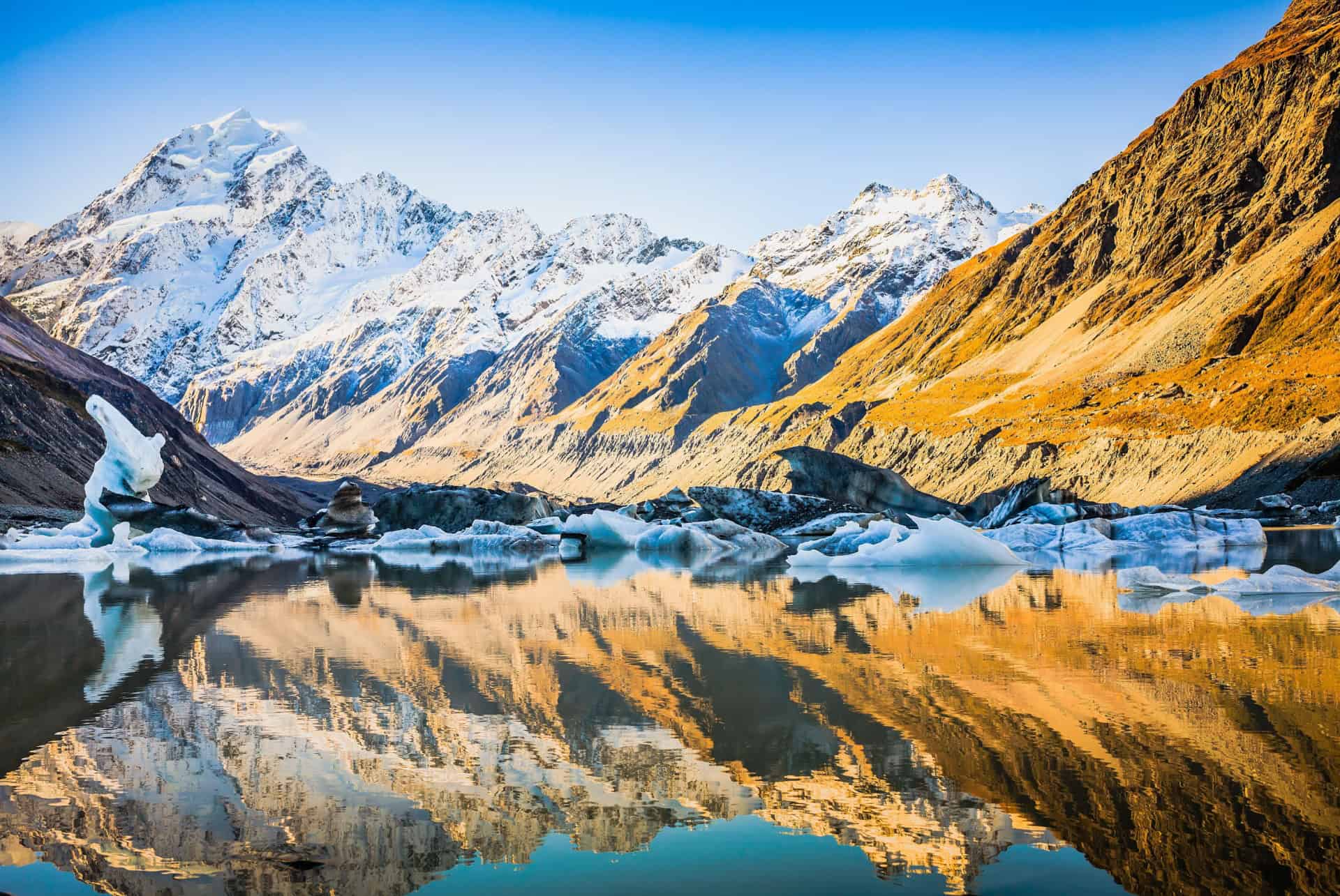 parc national aoraki mont cook nouvelle zelande