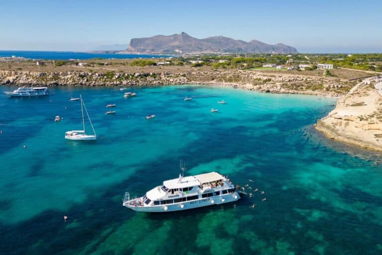 Croisière vers Favignana et Levanzo avec déjeuner