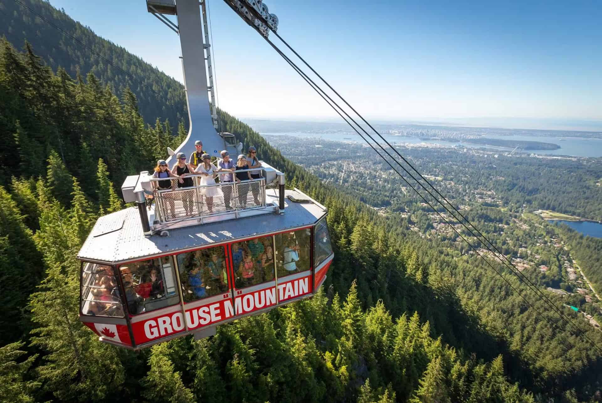 que faire a vancouver prendre le telepherique pour grouse mountain
