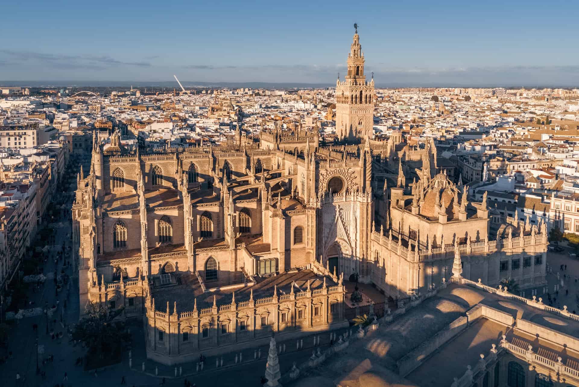 vue aerienne cathedrale de séville
