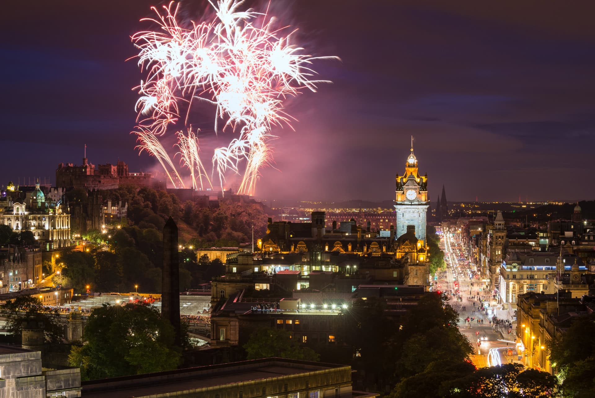feux artifices edimbourg