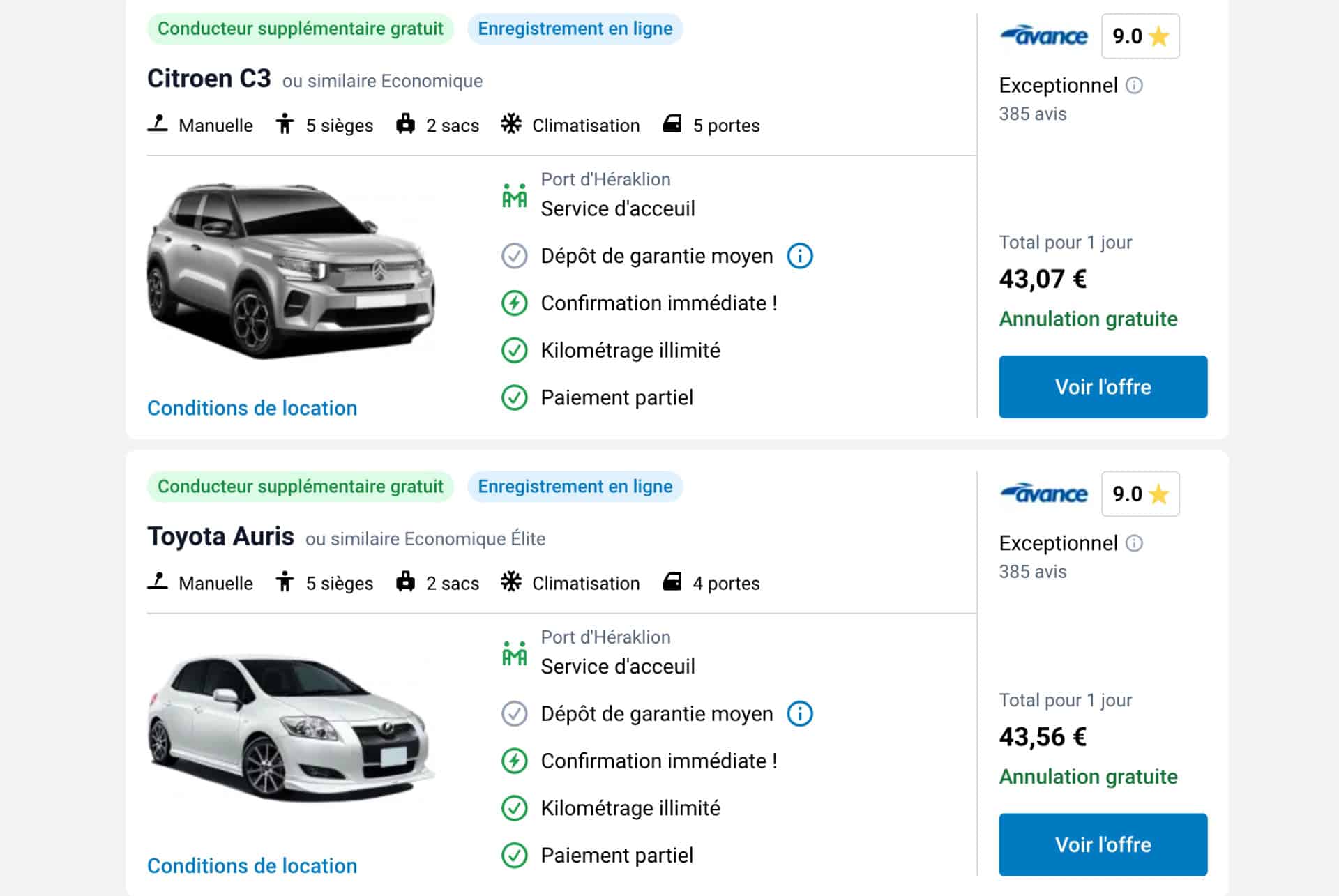 location de voiture suv et monospace a heraklion