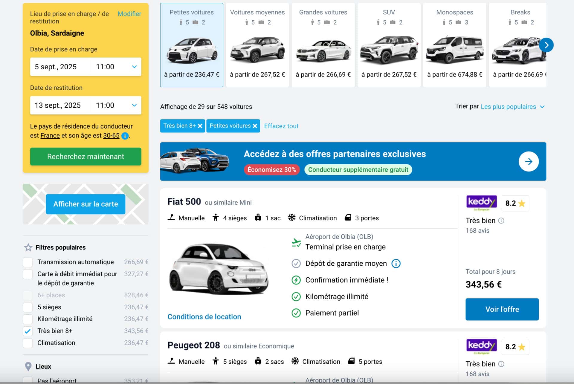 location voiture olbia discover cars